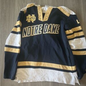 Notre Dame Hockey Jersey - Navy and Gold